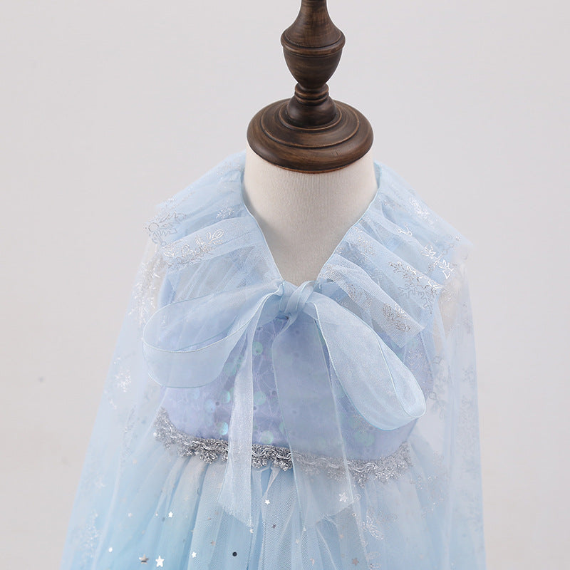 Elsa Ice queen dress with separate Cloak