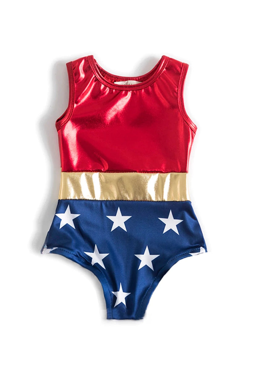 Super Hero Inspired Swimsuit - WonderWomen