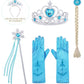 Anna & Elsa Crown, Wand, Gloves & Hair Accessories