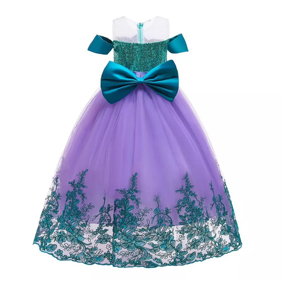 Ariel Purple elegant dress